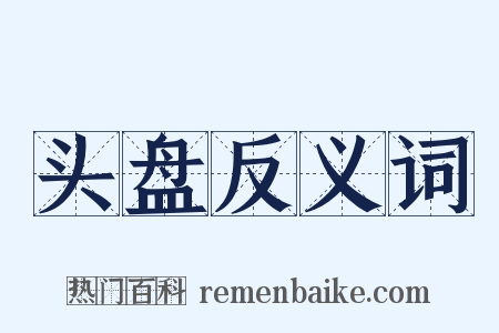 头盘反义词是什么意思的图片